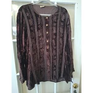 Vintage Magic Brand Dress Brown BOHO Waste Tie Beautiful I1